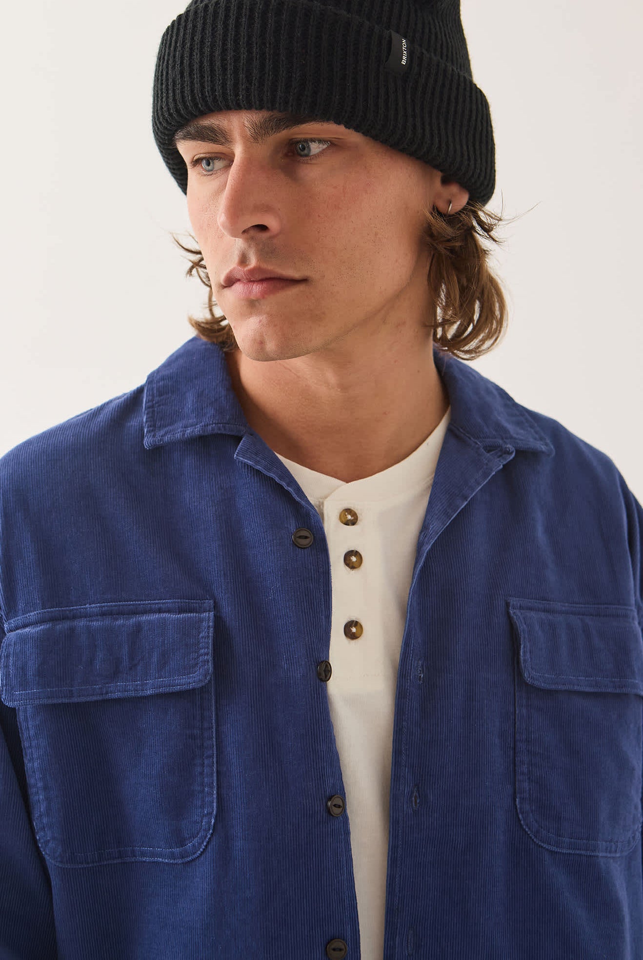 Men's Century Overshirt in the color Blue/Navy Shadow - Additional Fit image