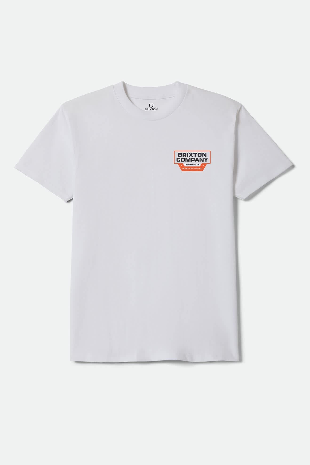 Men's Reeves Standard T-Shirt in the color White - Front Product View