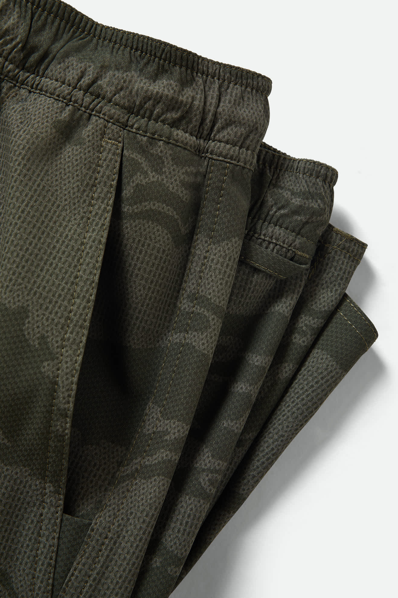 Men's Journey Active Short in the color Olive Tiger Camo - Additional Laydown image