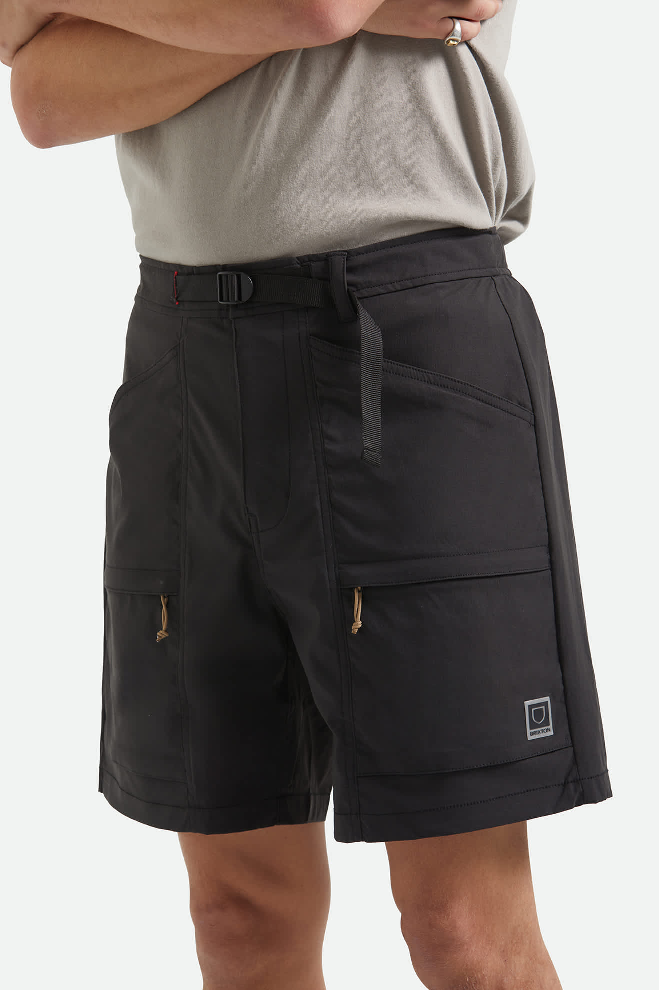 Men's Journey Utility Short in the color Black - Additional Fit image