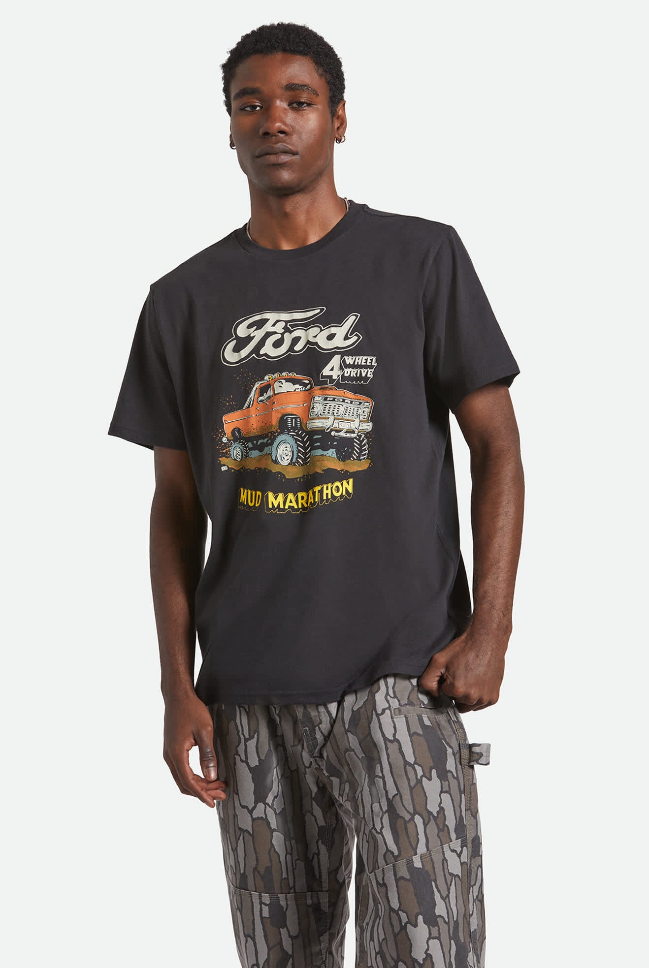 Men's Ford Mud Marathon S/S Standard T-Shirt in the color Burnt Rubber - Men's Front View