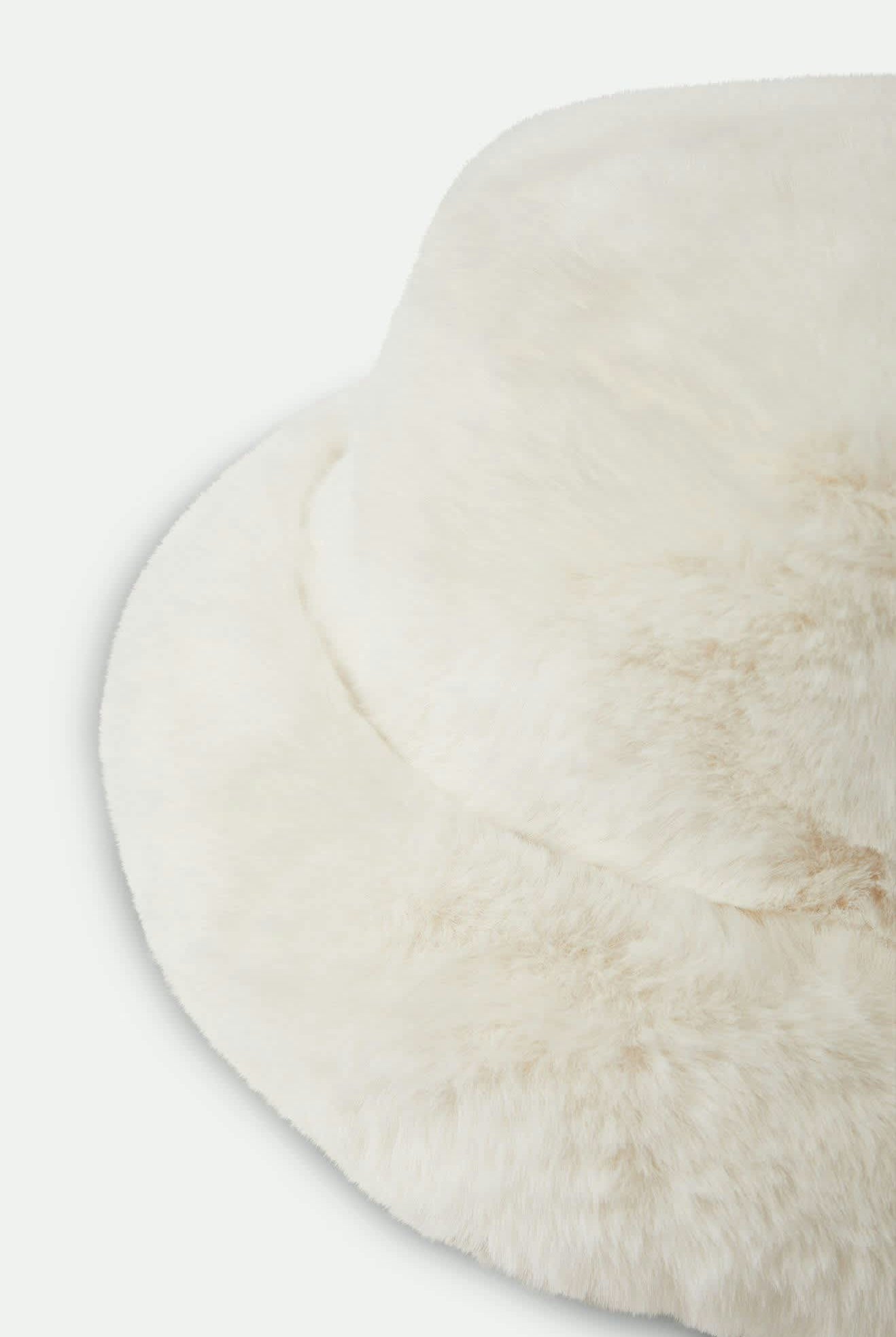 Women's Dion Packable Winter Bucket Hat in the color Off White - Additional Laydown image