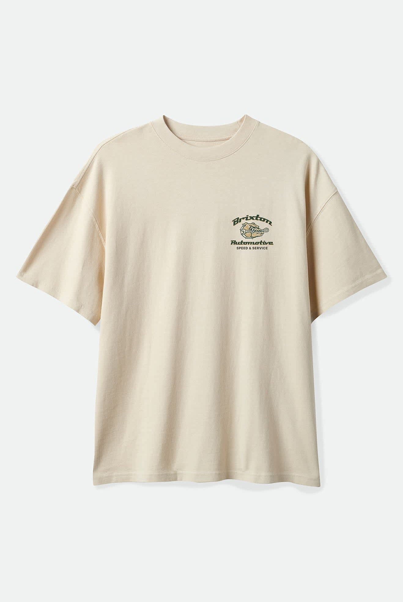 Men's Brewster Oversized T-Shirt in the color Cream - Front Product View