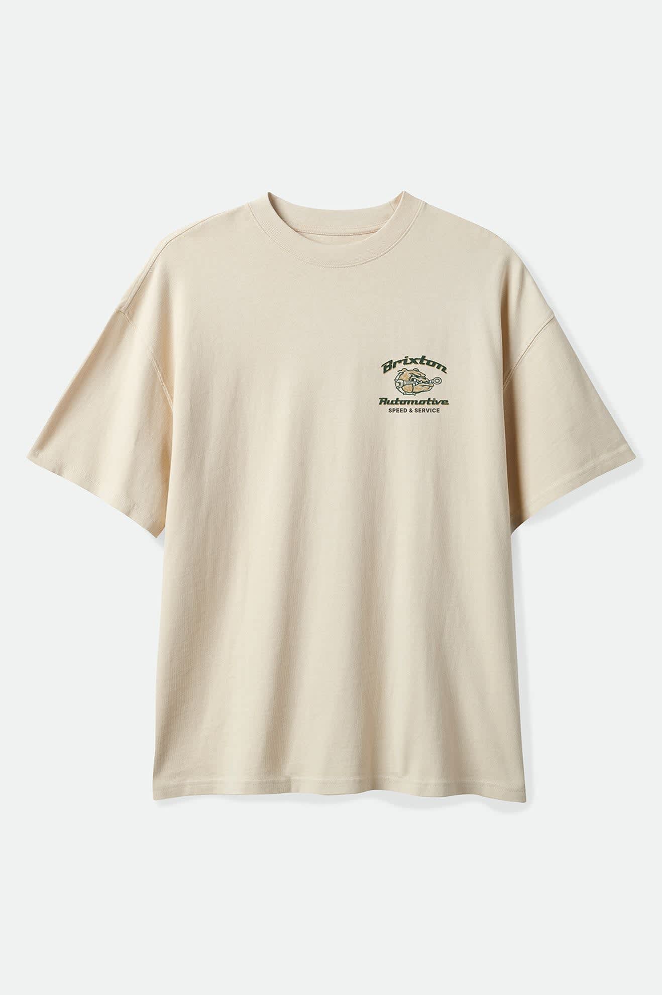 Men's Brewster Oversized T-Shirt in the color Cream - Front Product View