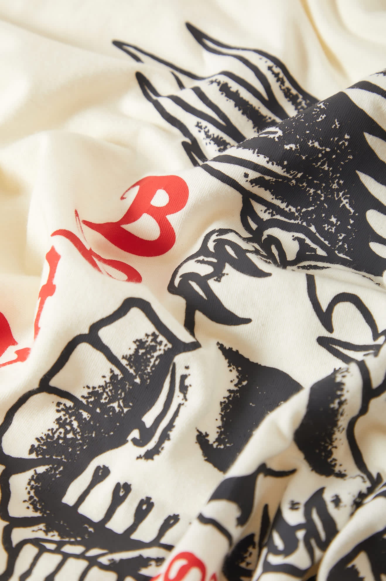 Men's Wolcott Worn In Boxy Muscle Tank in the color Off White - Additional Laydown image