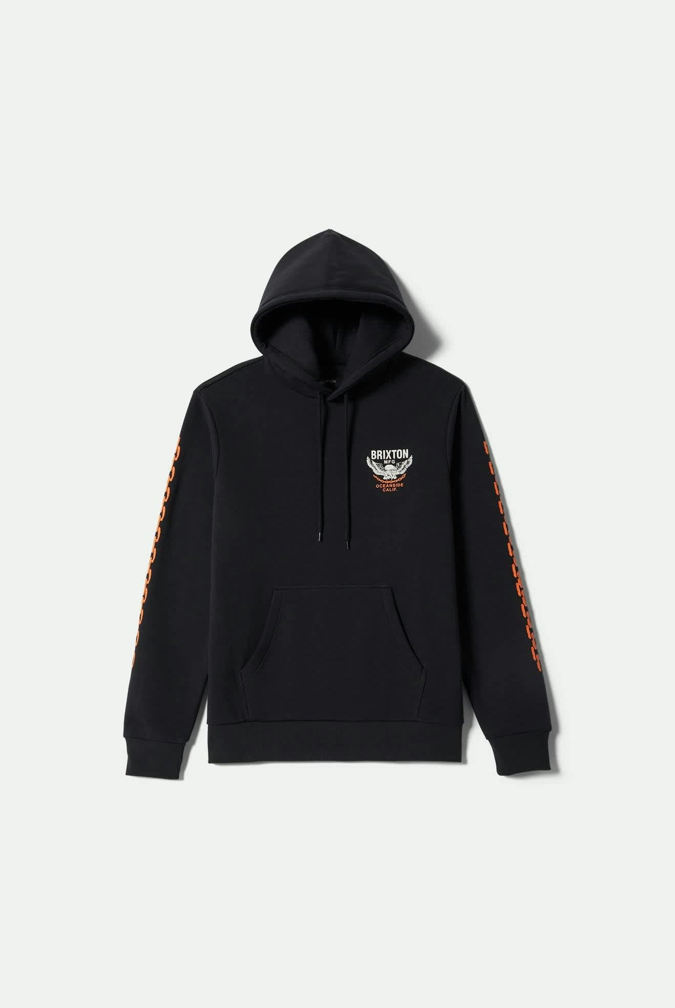 Men's Waller Hoodie in the color Black - Front Product View