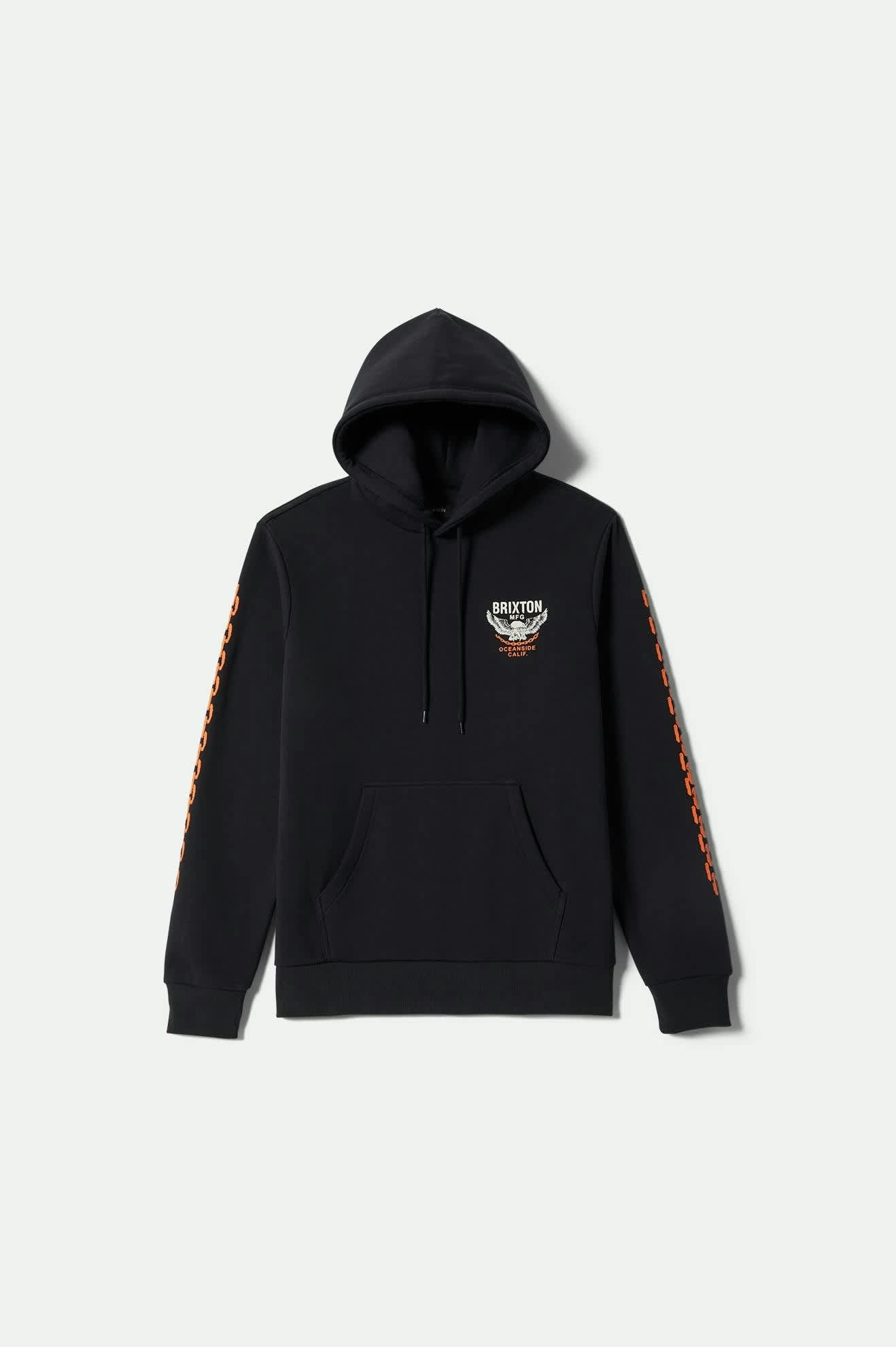 Men's Waller Hoodie in the color Black - Front Product View