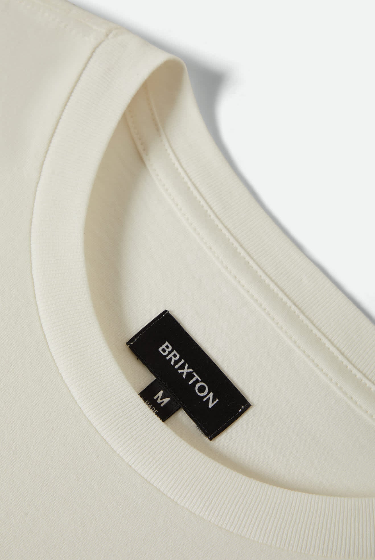 Men's Forman S/S Standard T-Shirt in the color Off White Worn Wash - Additional Laydown image