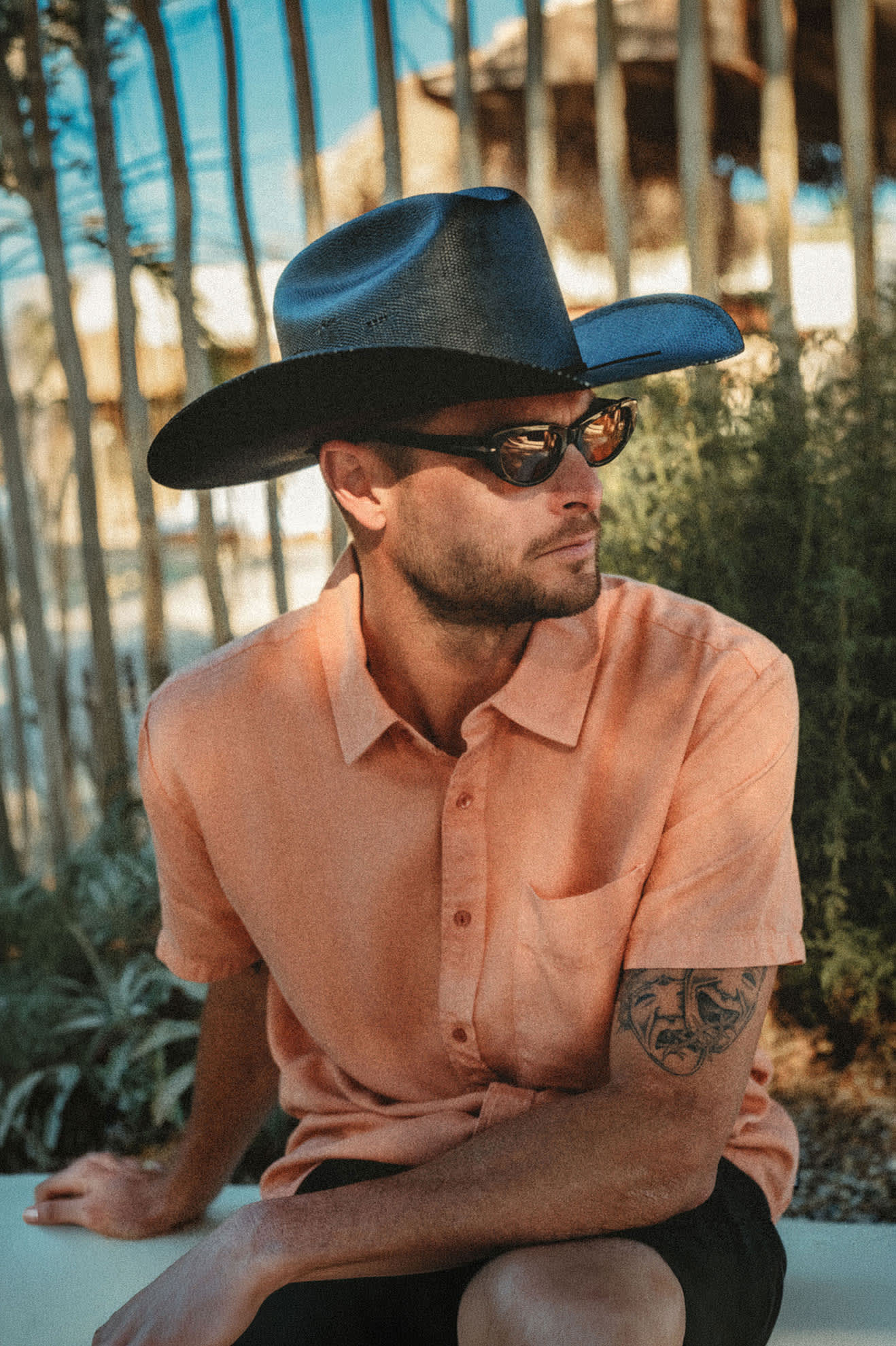 Unisex Laredo Straw Cowboy Hat in the color Black - Men's Lifestyle image