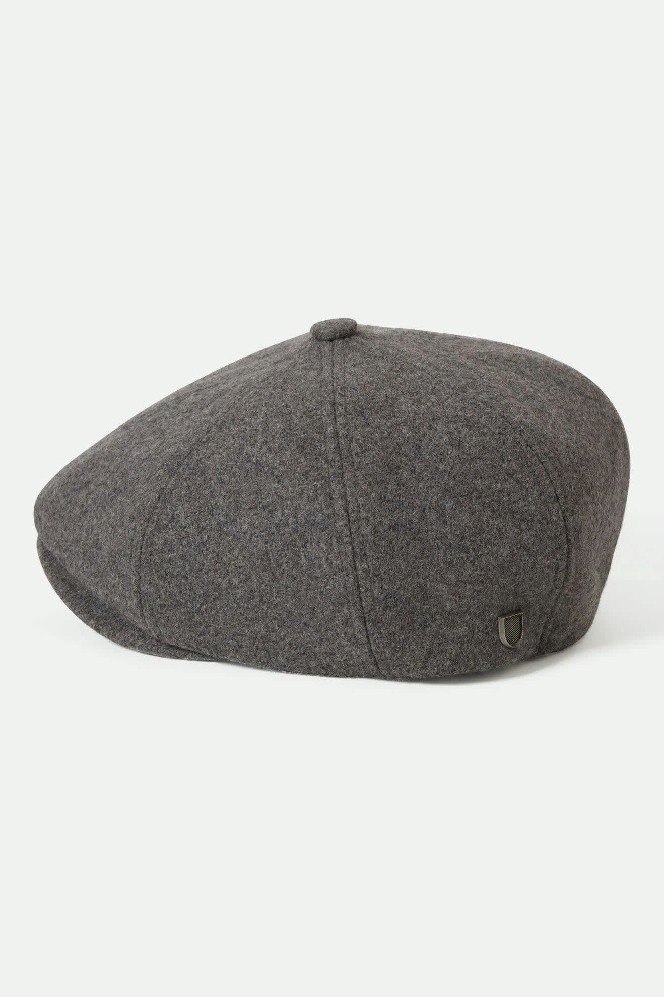 Unisex Brood Flannel Snap Cap in the color Dark Heather Grey/Washed Navy - Additional Laydown image