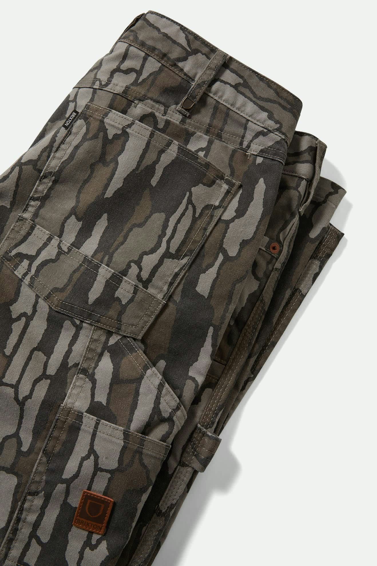 Men's Builders Carpenter Stretch Pant in the color Bark Camo - Additional Laydown image