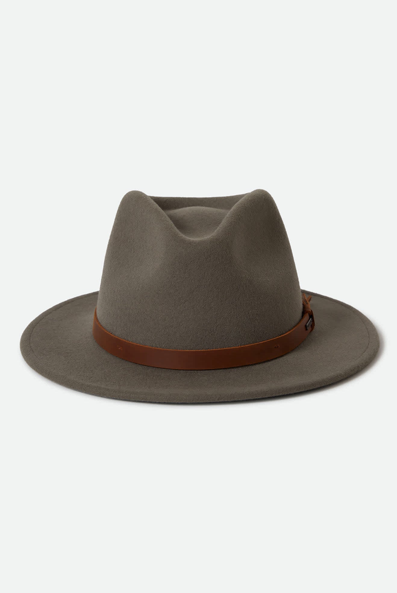 Unisex Messer Traditional Fedora in the color Brindle - Additional Style View