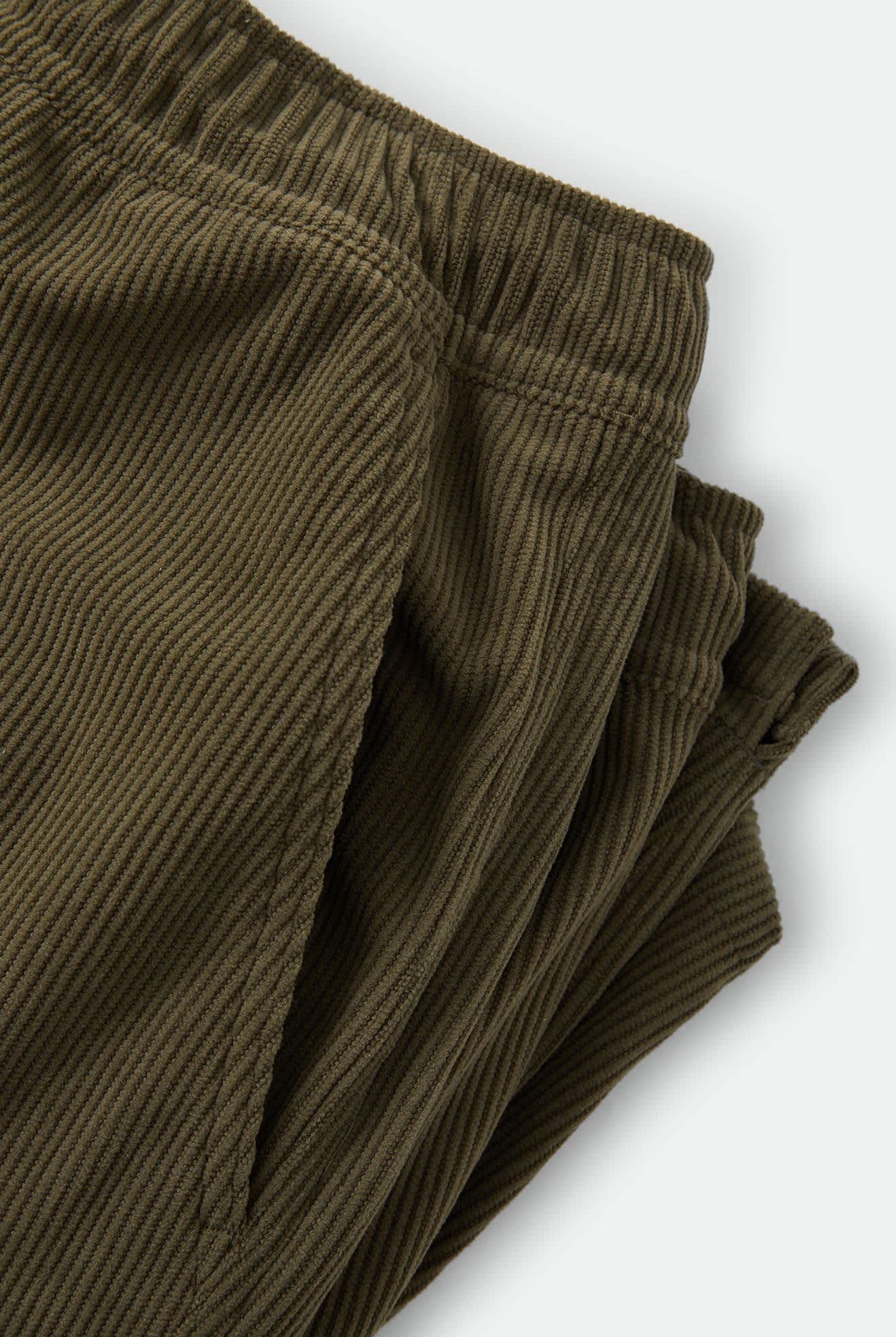 Men's Everyday Corduroy Short in the color Dark Olive - Additional Laydown image