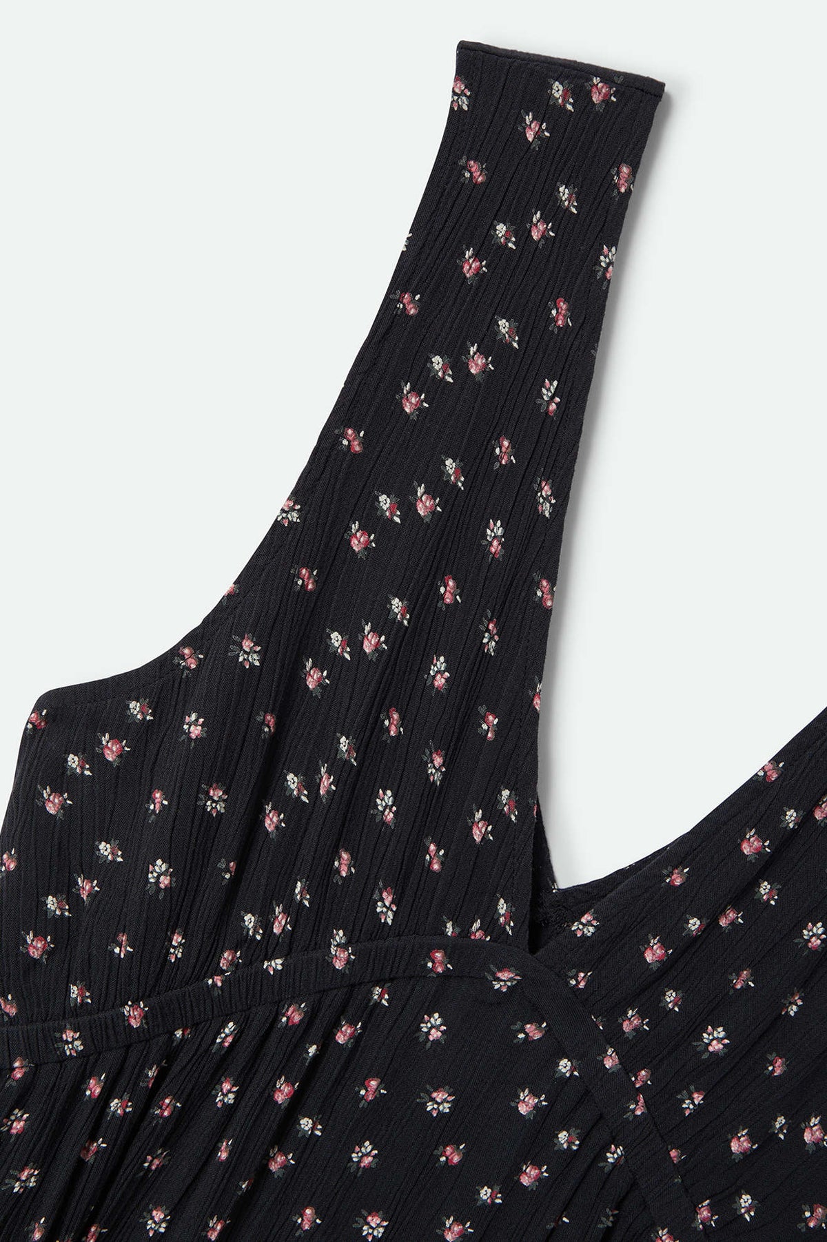 Women's The Molly Silky Dress in the color Black Ditsy Floral - Additional Laydown image
