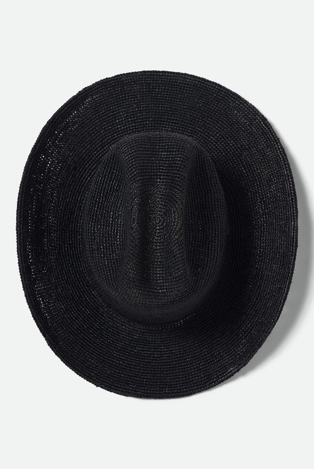Women's Odessa Straw Packable Cowboy Hat in the color Black - Additional Laydown image