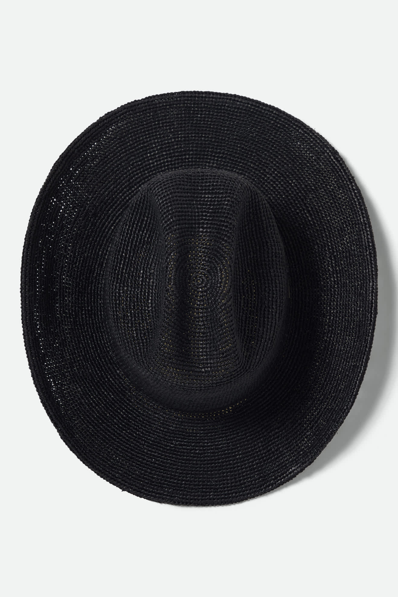 Women's Odessa Straw Packable Cowboy Hat in the color Black - Additional Laydown image