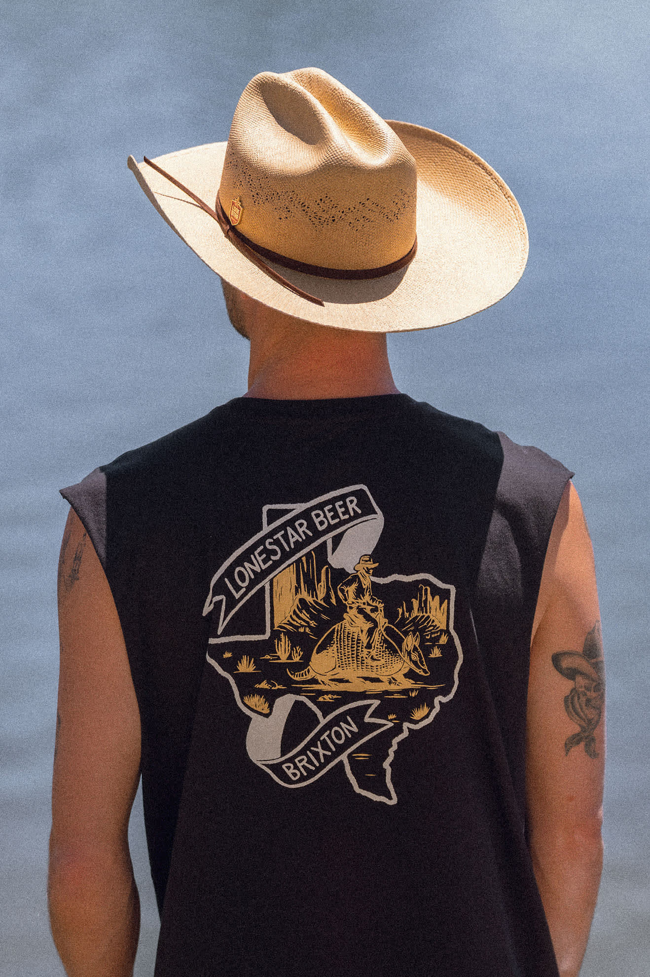 Unisex Lone Star Straw Cowboy Hat in the color Texas Gold - Men's Lifestyle image