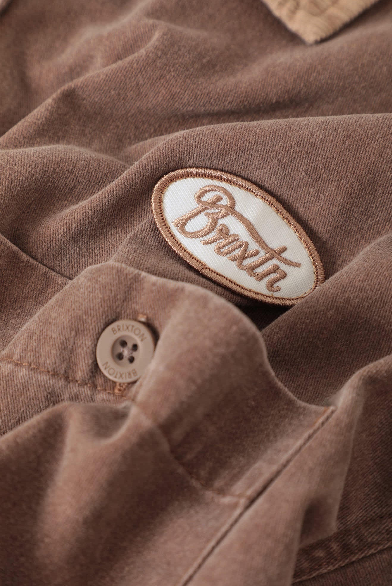 Utopia Overshirt in the color Pinecone Brown/Sand - Additional Laydown image