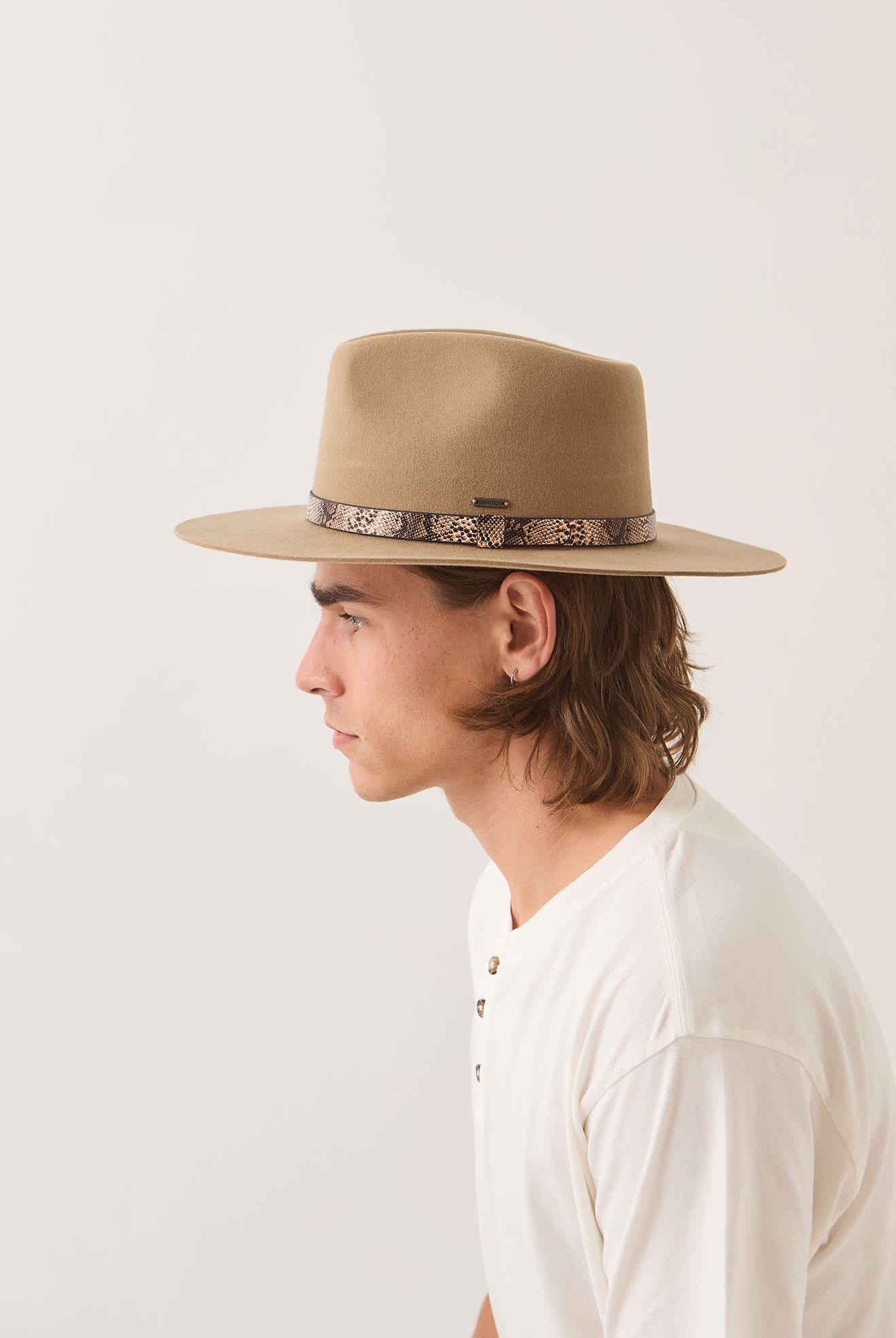 Unisex Sonoran Cowboy Hat in the color Khaki - Men's Side View