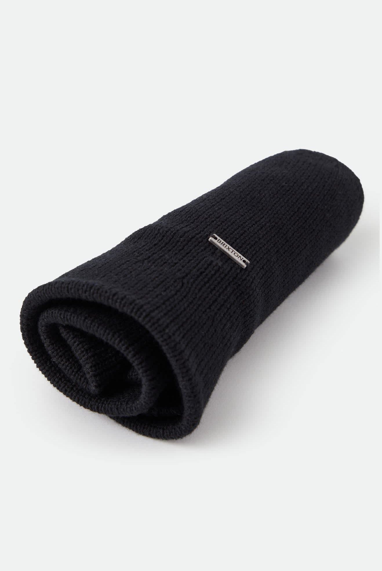 Unisex Redding Knit Packable Hat in the color Black/Black - Additional Laydown image
