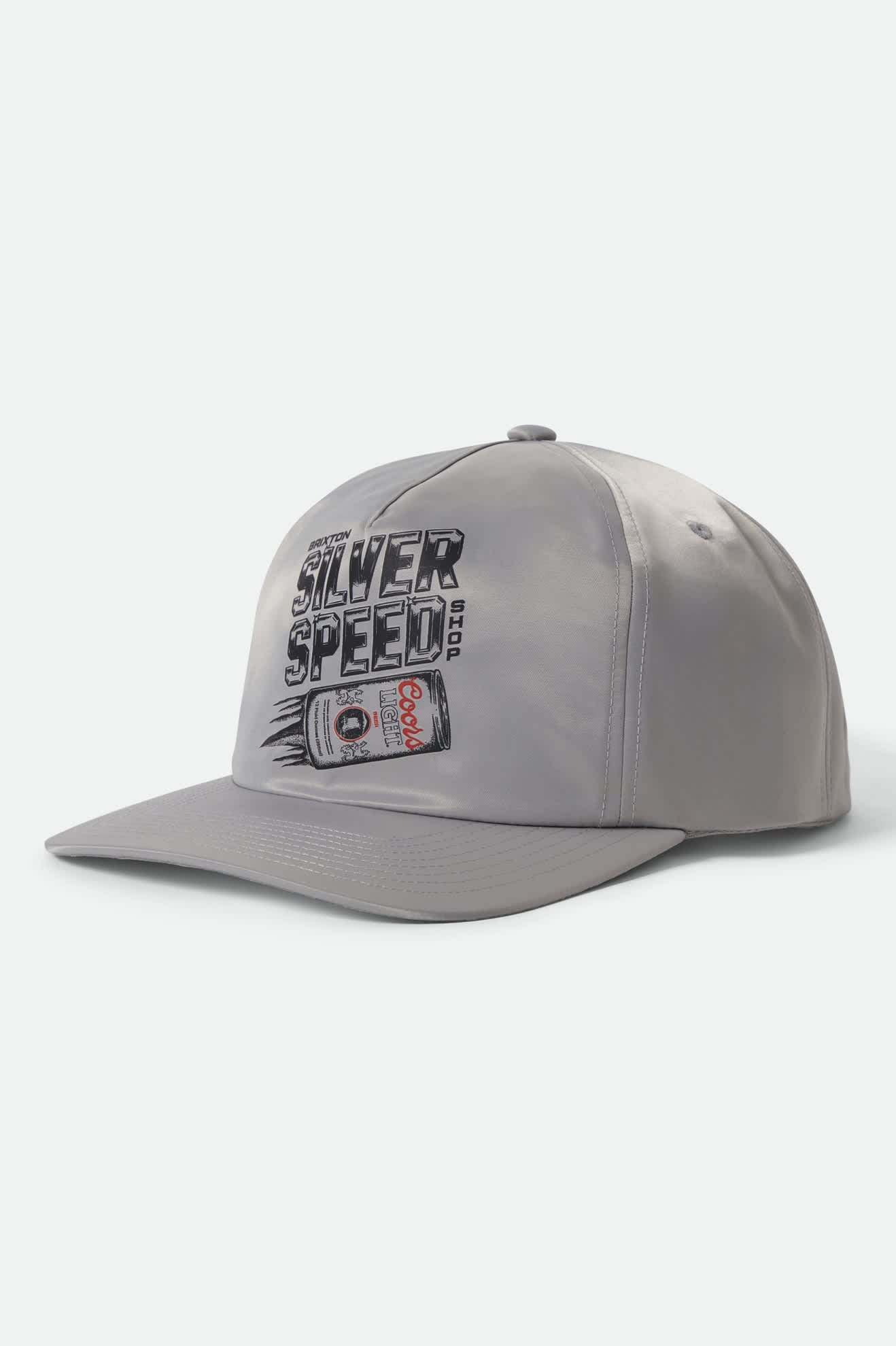 Unisex Coors Light Silver Speed Snapback in the color Silver - Front Product View