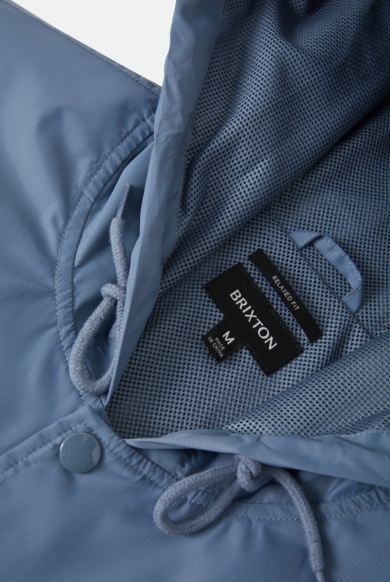 Men's Hooded Claxton Lightweight Jacket in the color Slate Blue - Additional Laydown image