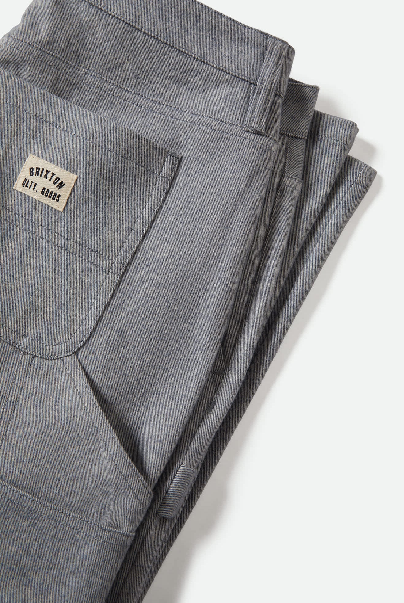 Women's Essex Patched Painter Pant in the color Brushed Blue - Additional Laydown image