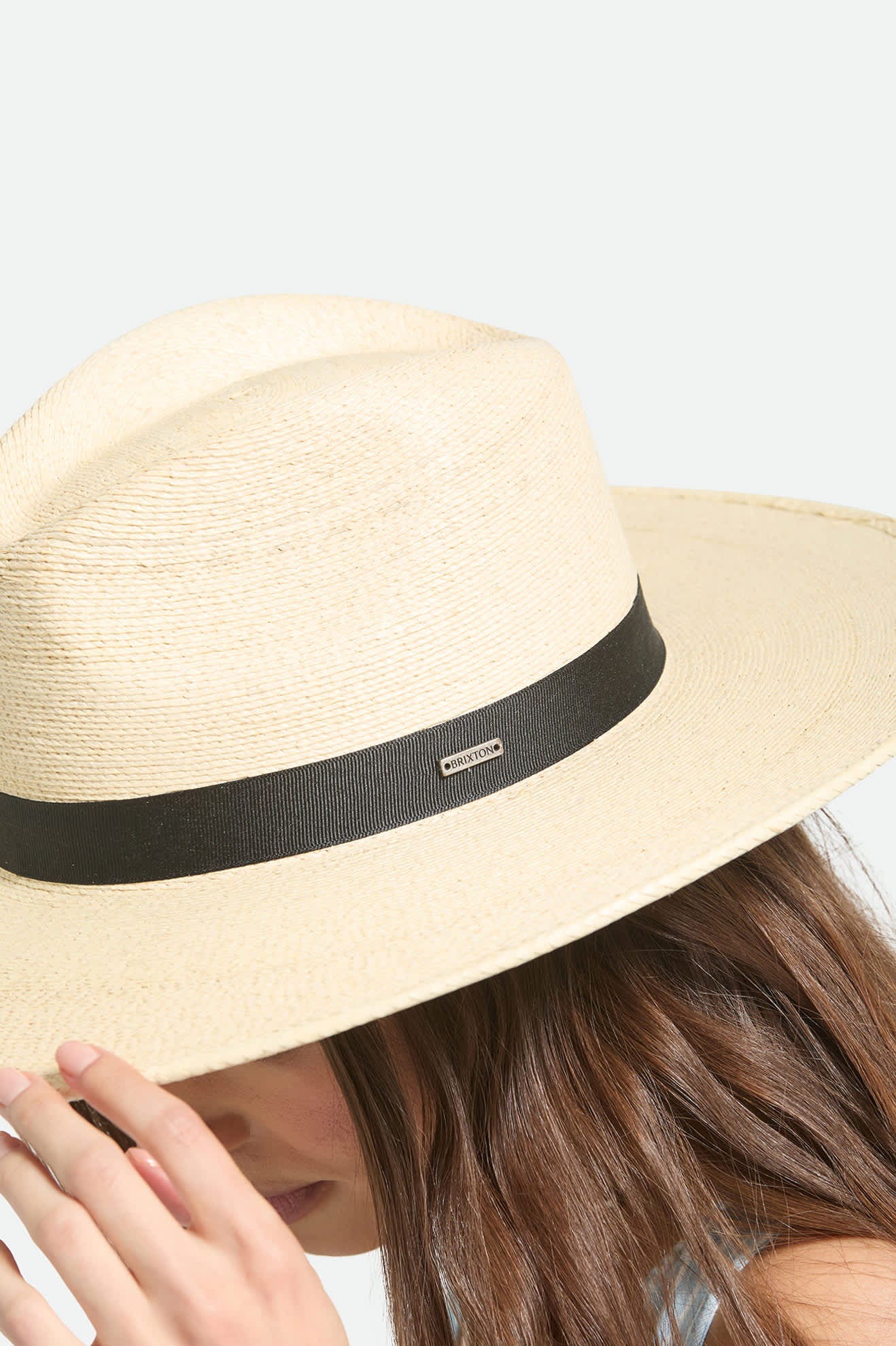 Women's Harper Straw Hat in the color Natural - Additional Fit image