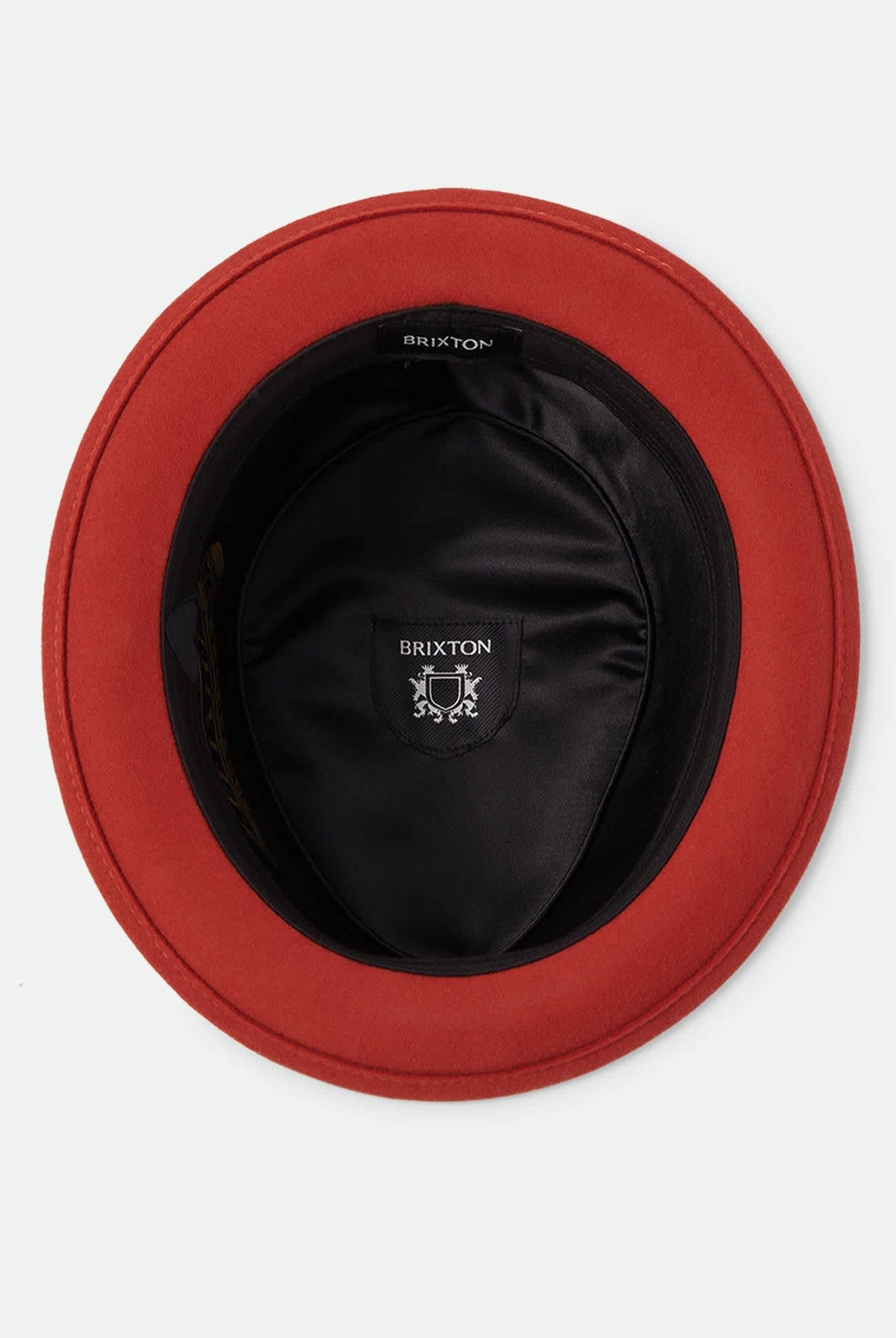 Unisex Stout Pork Pie in the color Red Earth/Wax Paper - Additional Laydown image