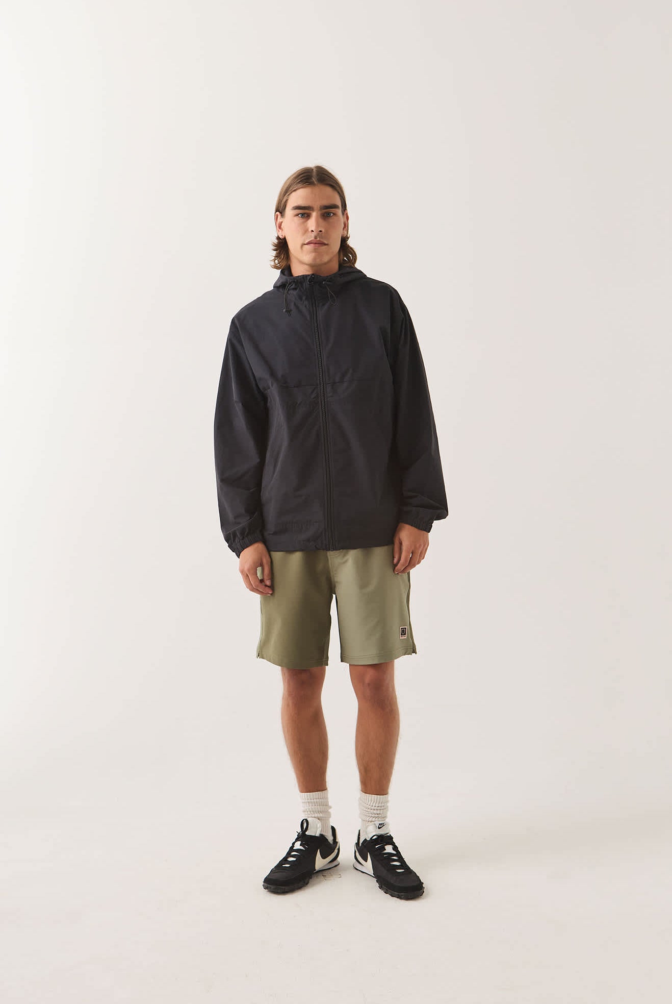 Men's Journey Zip Jacket in the color Black - Men's Front View