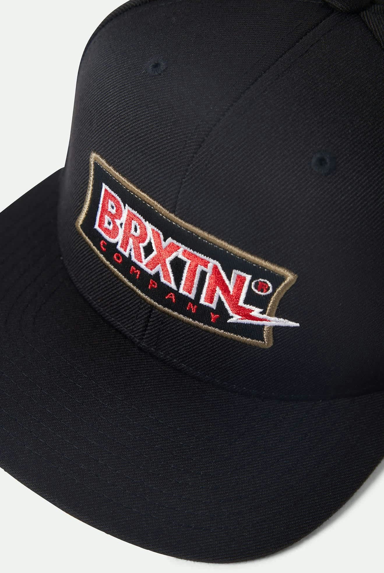 Unisex Lightning Snapback in the color Black - Additional Laydown image