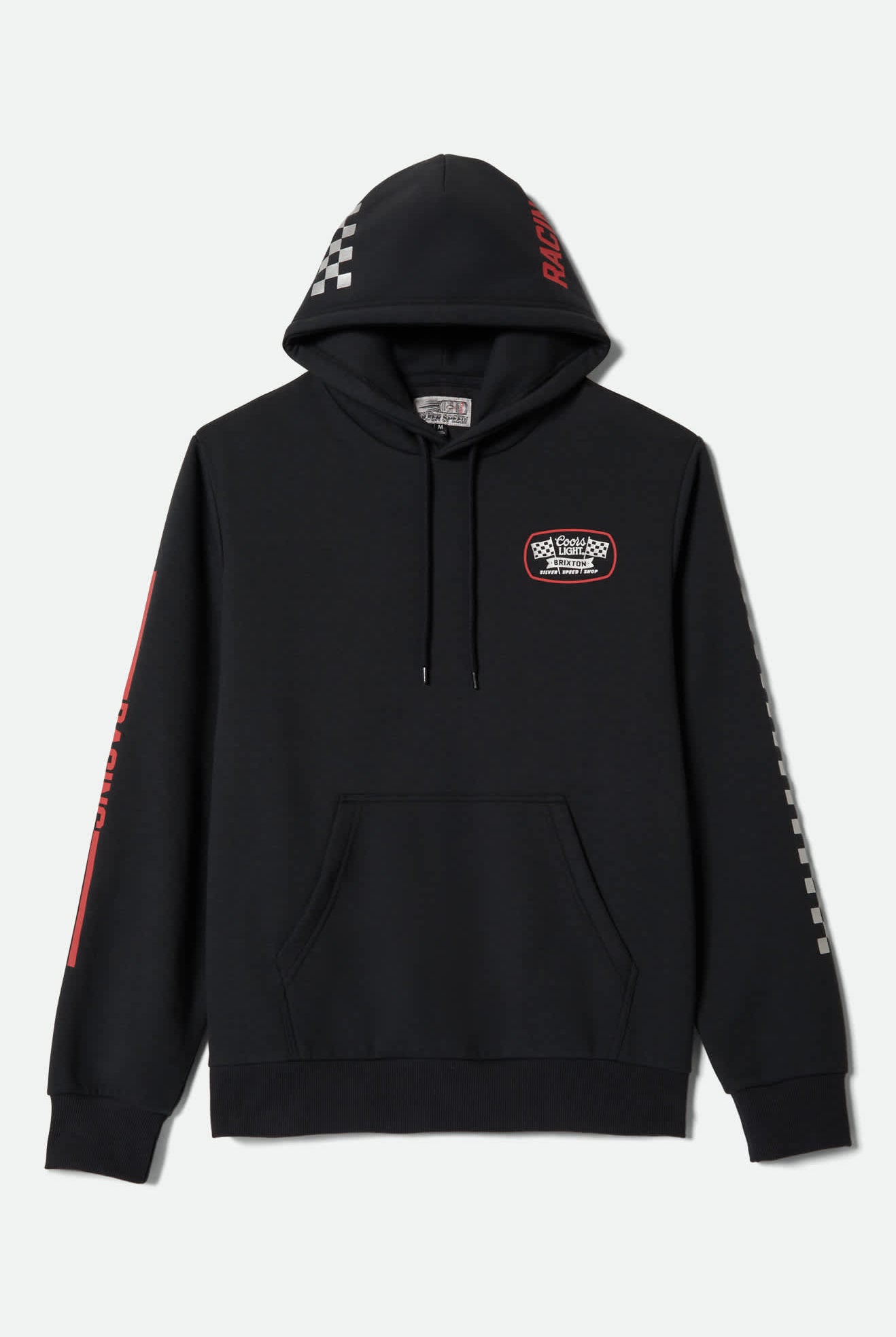 Men's Coors Light Pit Stop Hoodie in the color Black - Front Product View