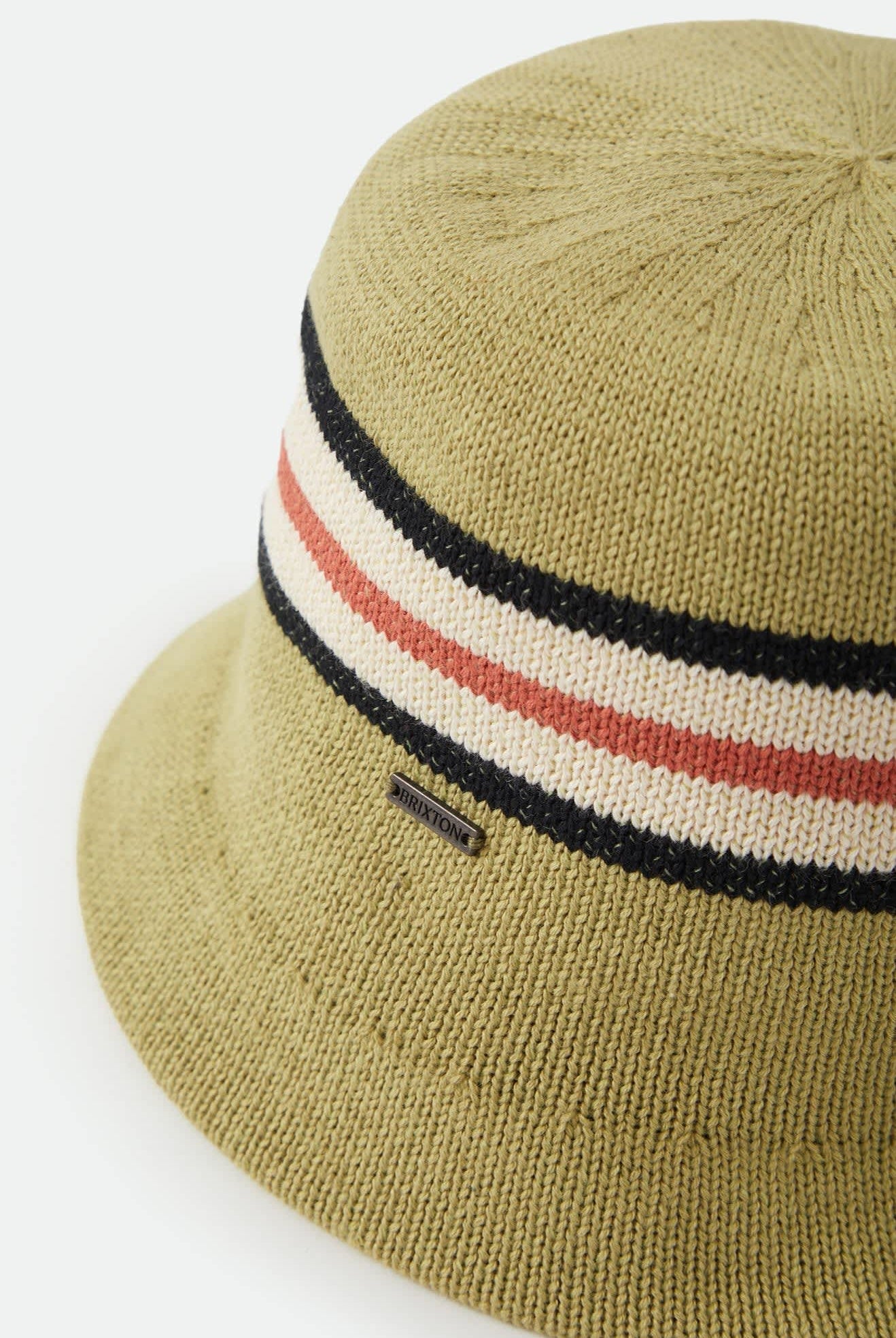 Unisex Redding Knit Packable Hat in the color Green Multi Stripe - Additional Laydown image