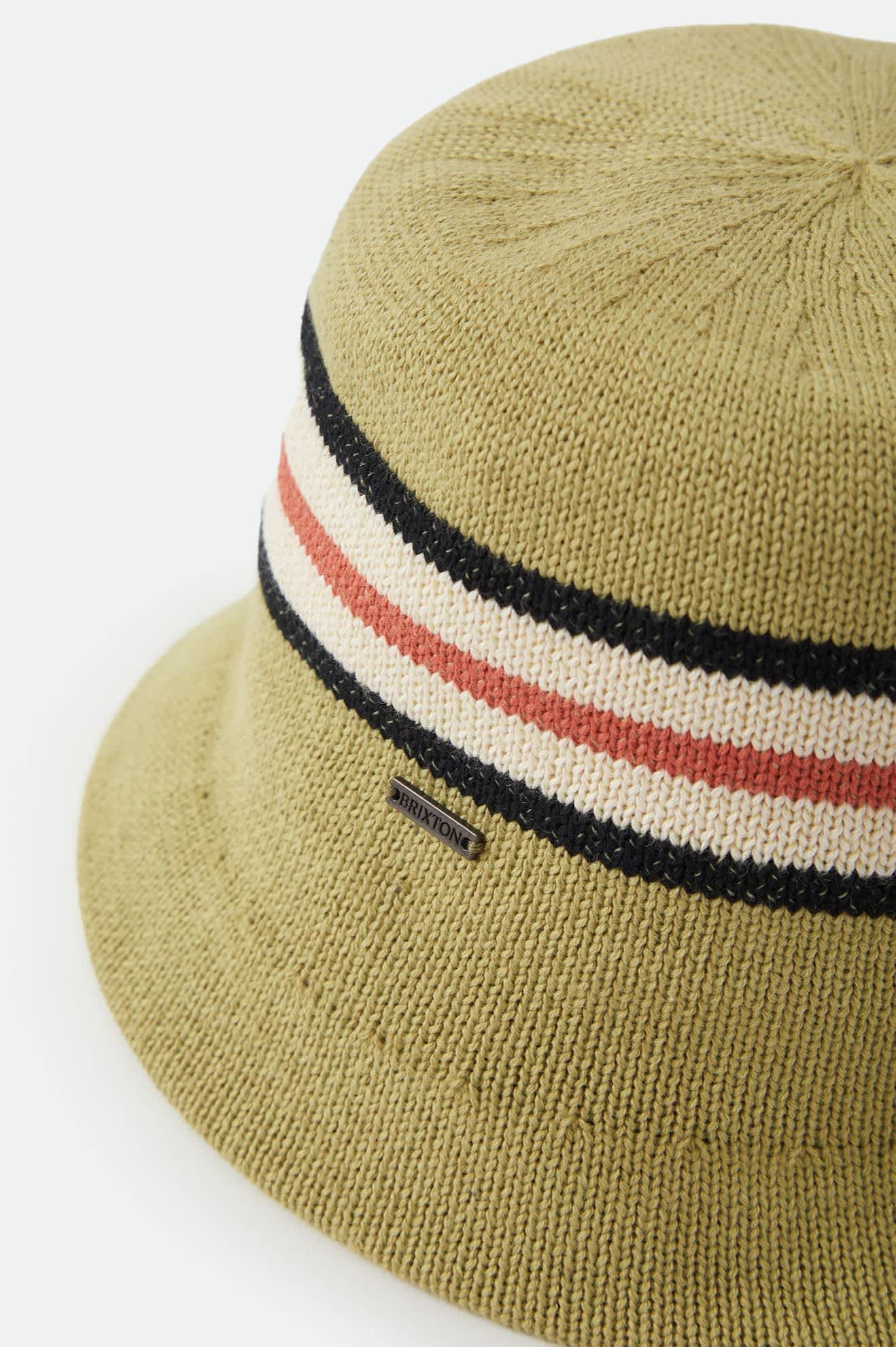 Unisex Redding Knit Packable Hat in the color Green Multi Stripe - Additional Laydown image