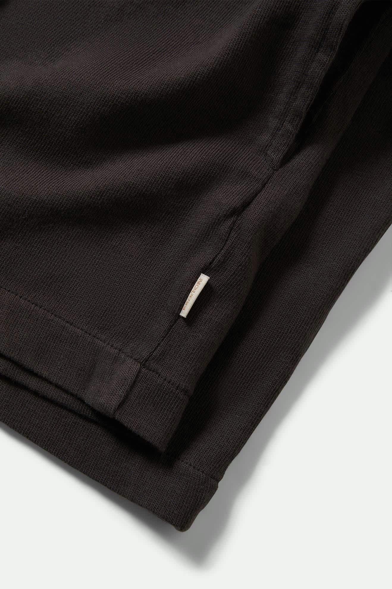 Women's Carefree Organic Garment Dye Lounge Skirt in the color Black - Additional Laydown image