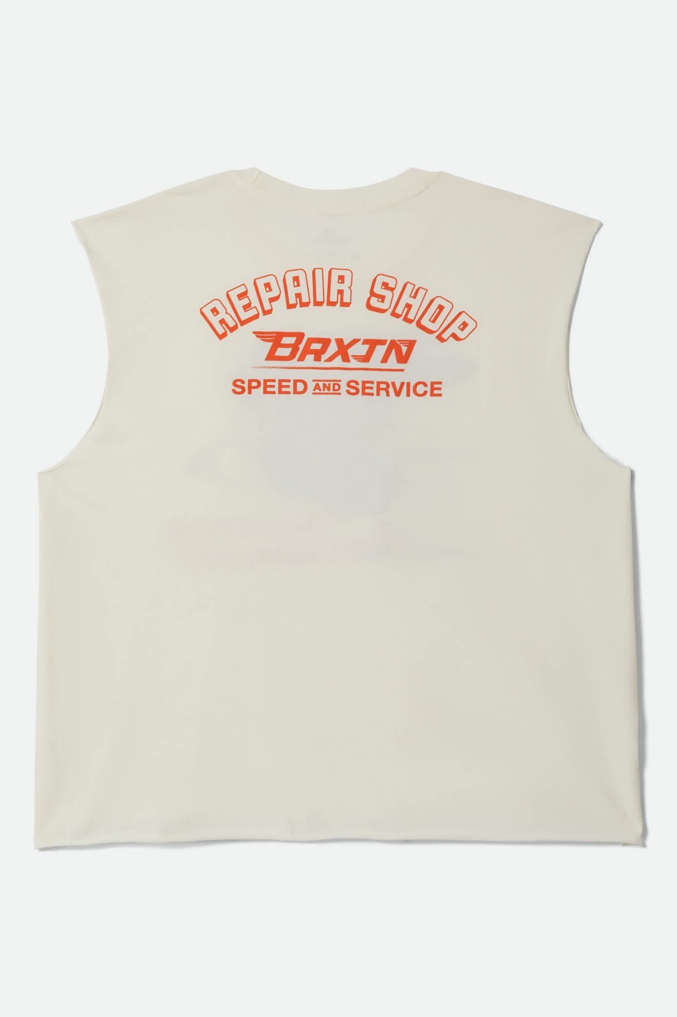Men's Free Muscle Tank Top in the color Off White - Additional Laydown image