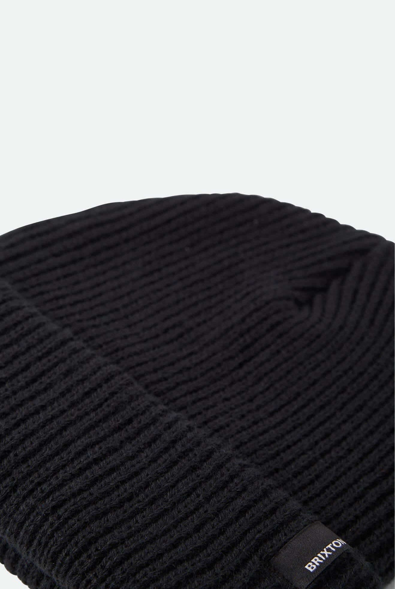 Unisex Chunky Heist Beanie in the color Black - Additional Laydown image