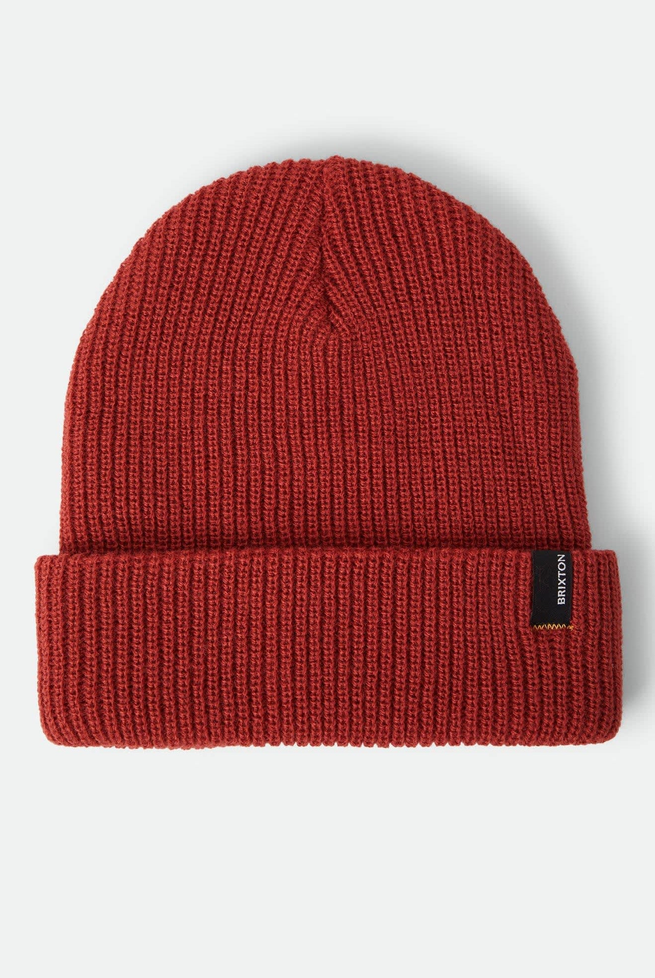 Unisex Heist Beanie in the color Red Earth - Front Product View