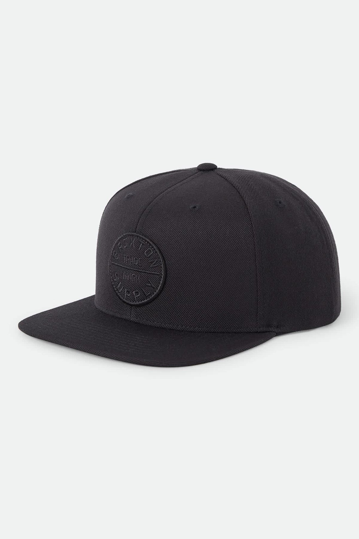 Unisex Oath III Snapback in the color Black/Black - Front Product View