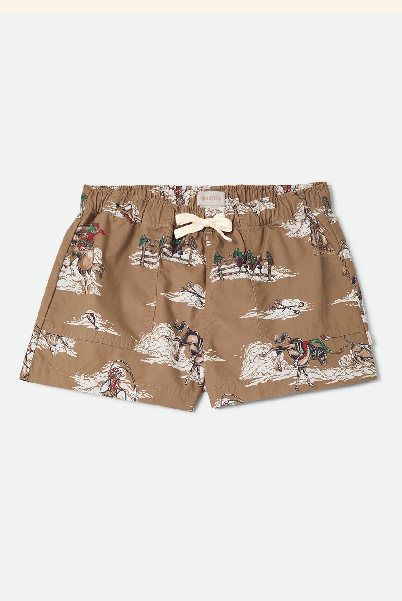 Women's Everyday Women's Short in the color Mid Century Cowboy Print - Front Product View