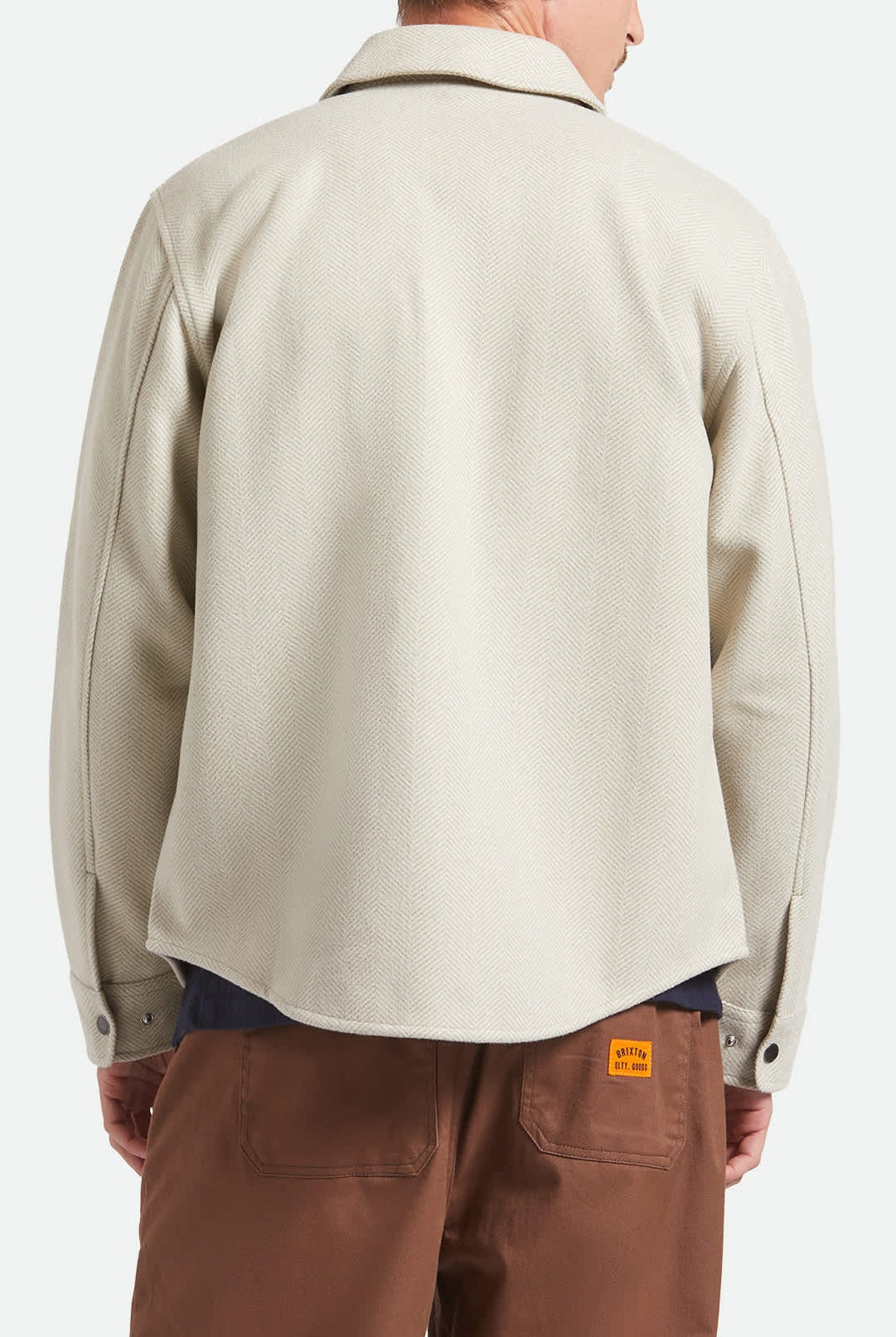 Men's Durham Brushed Menswear Jacket in the color Brushed Elm - Men's Back View
