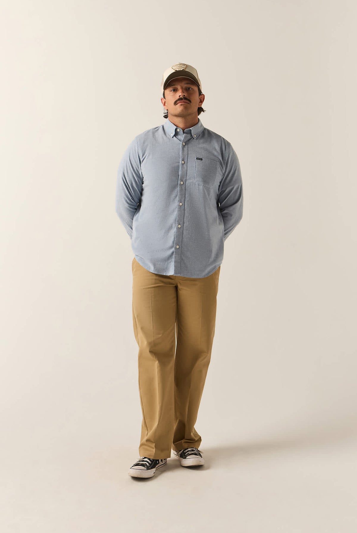 Men's Sanford Shirt in the color Dusty Blue - Additional Fit image