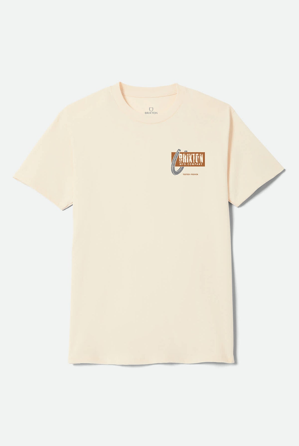 Men's Larkspur Standard T-Shirt in the color Cream - Front Product View