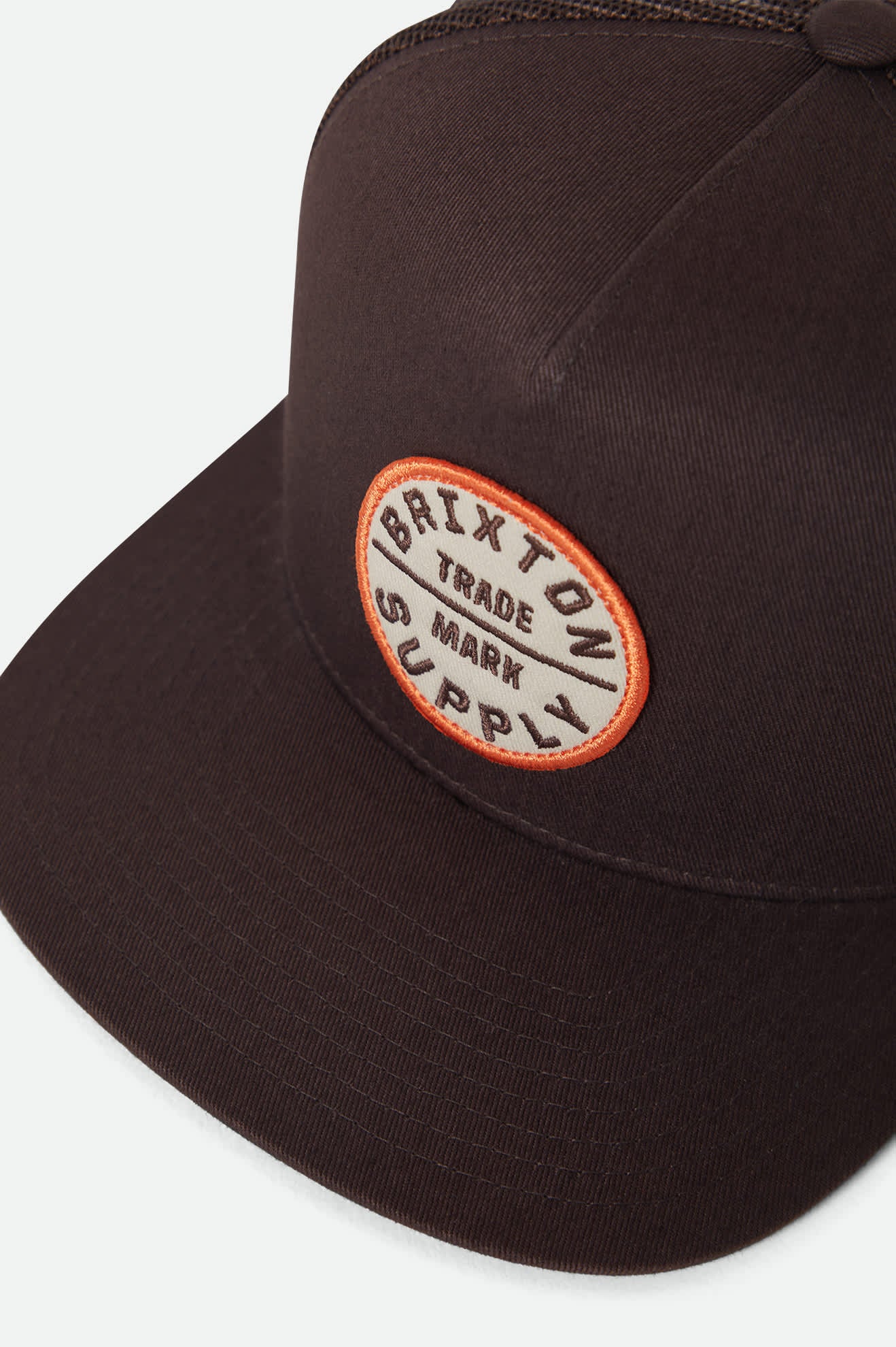 Unisex Oath Trucker Hat in the color Chocolate/Chocolate - Additional Laydown image