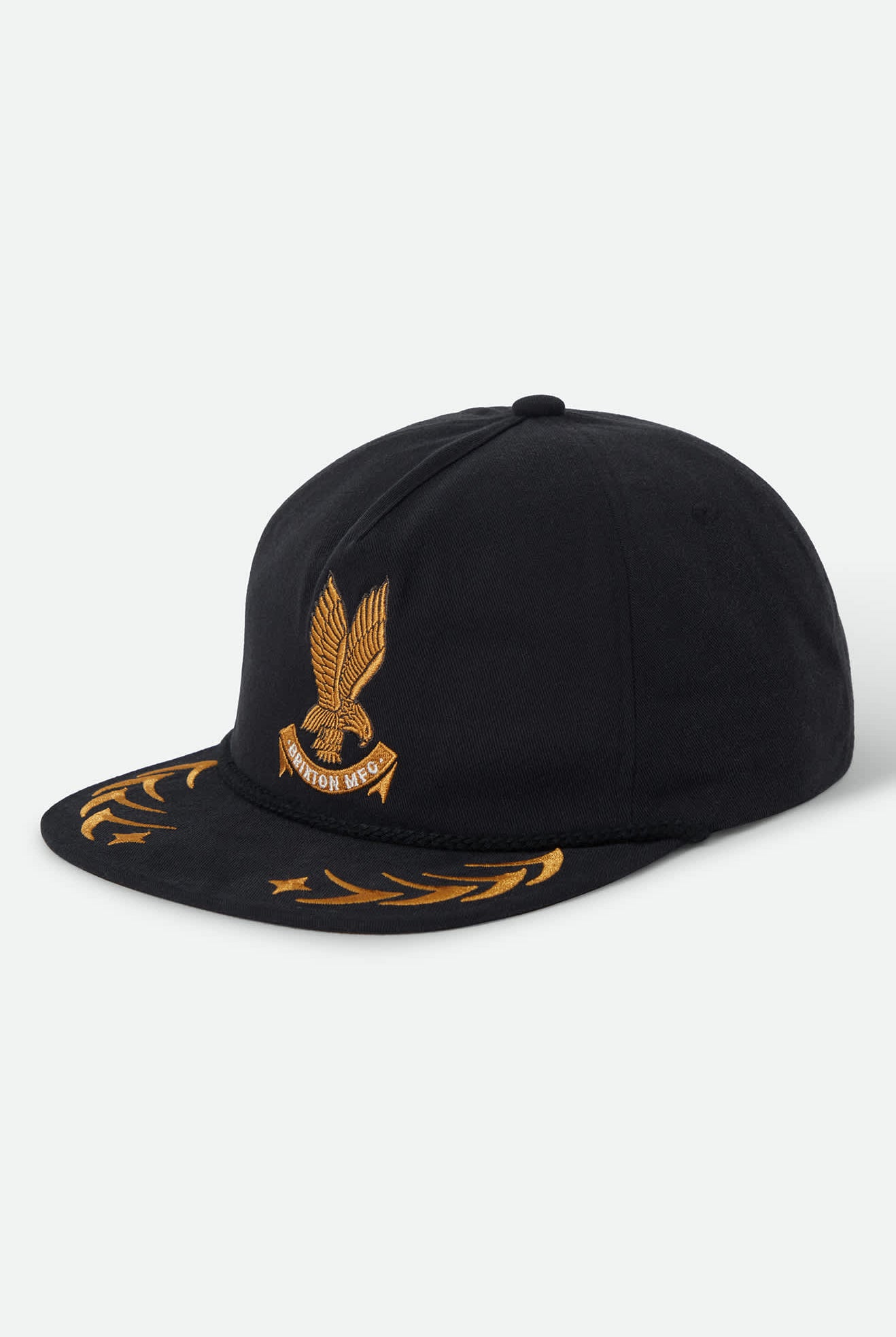 Unisex Covall Snapback in the color Black - Front Product View