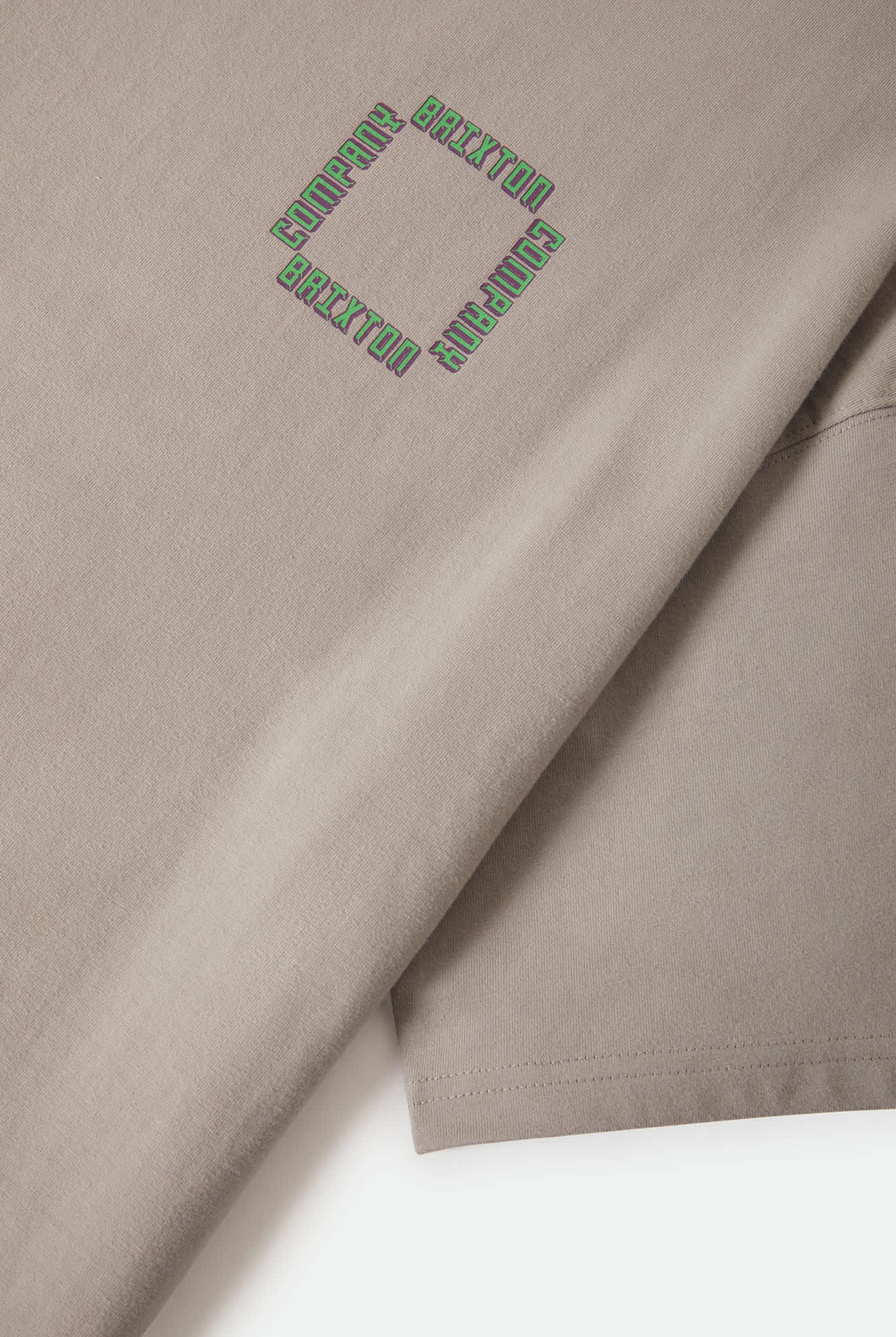 Men's Ursa Short Sleeve Oversized T-Shirt in the color Pebble Stone - Additional Laydown image