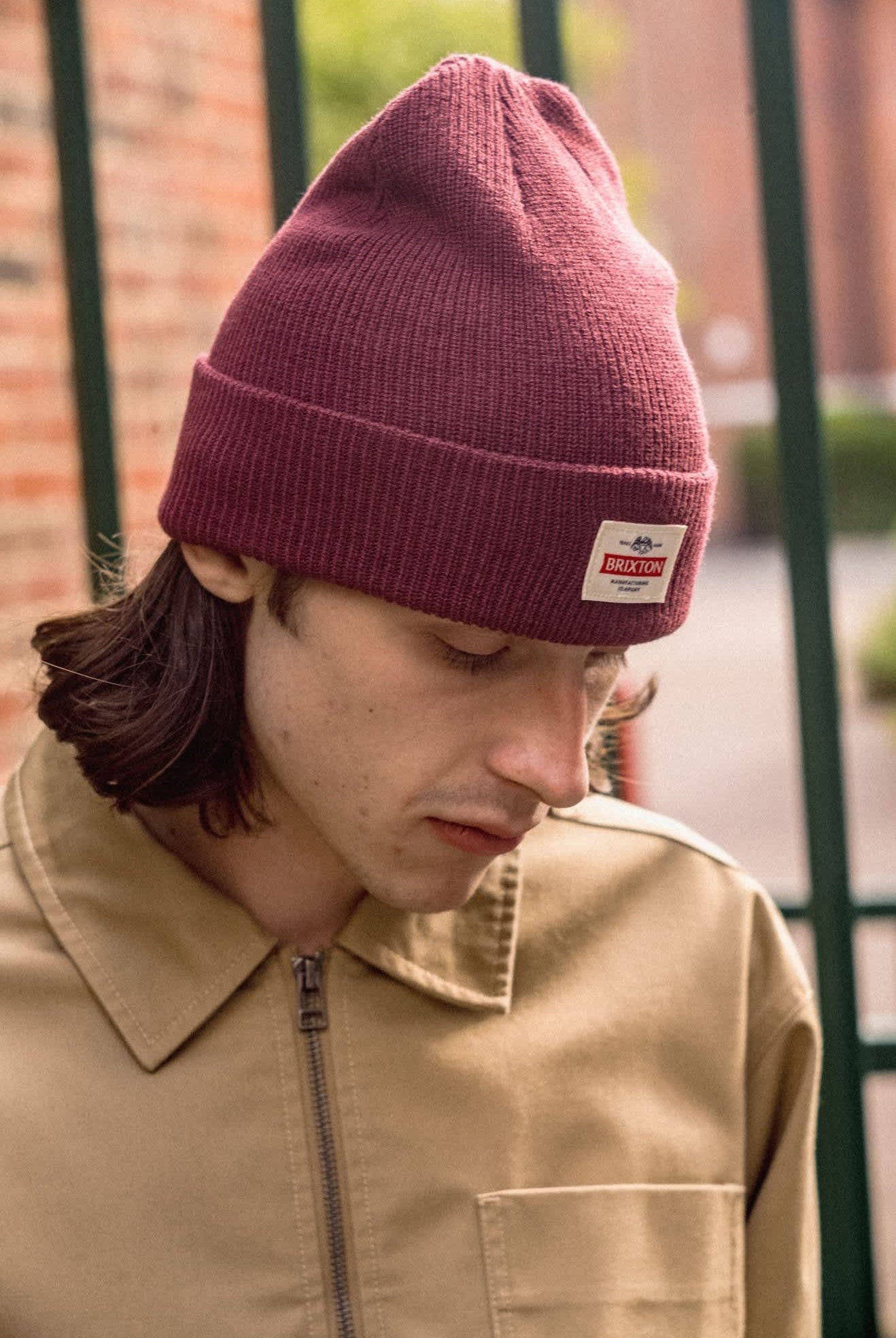 Unisex Trademark Beanie in the color Dark Brick - Men's Lifestyle image