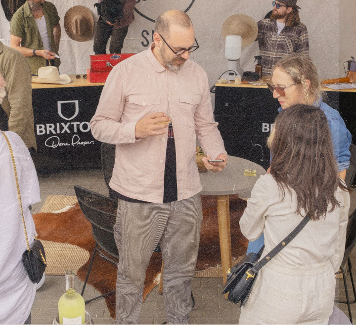 A Headwear Artist will help you plan and execute your customization. You can make yourself comfortable and enjoy a drink with your group.