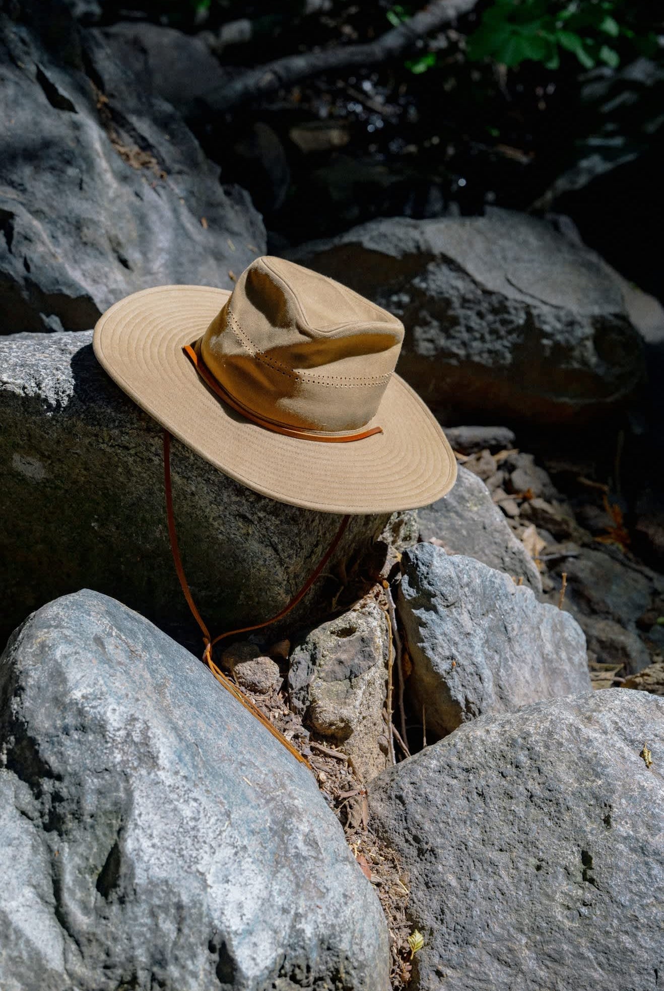 Unisex Beck Journey Canvas Hat in the color Khaki - Additional Laydown image
