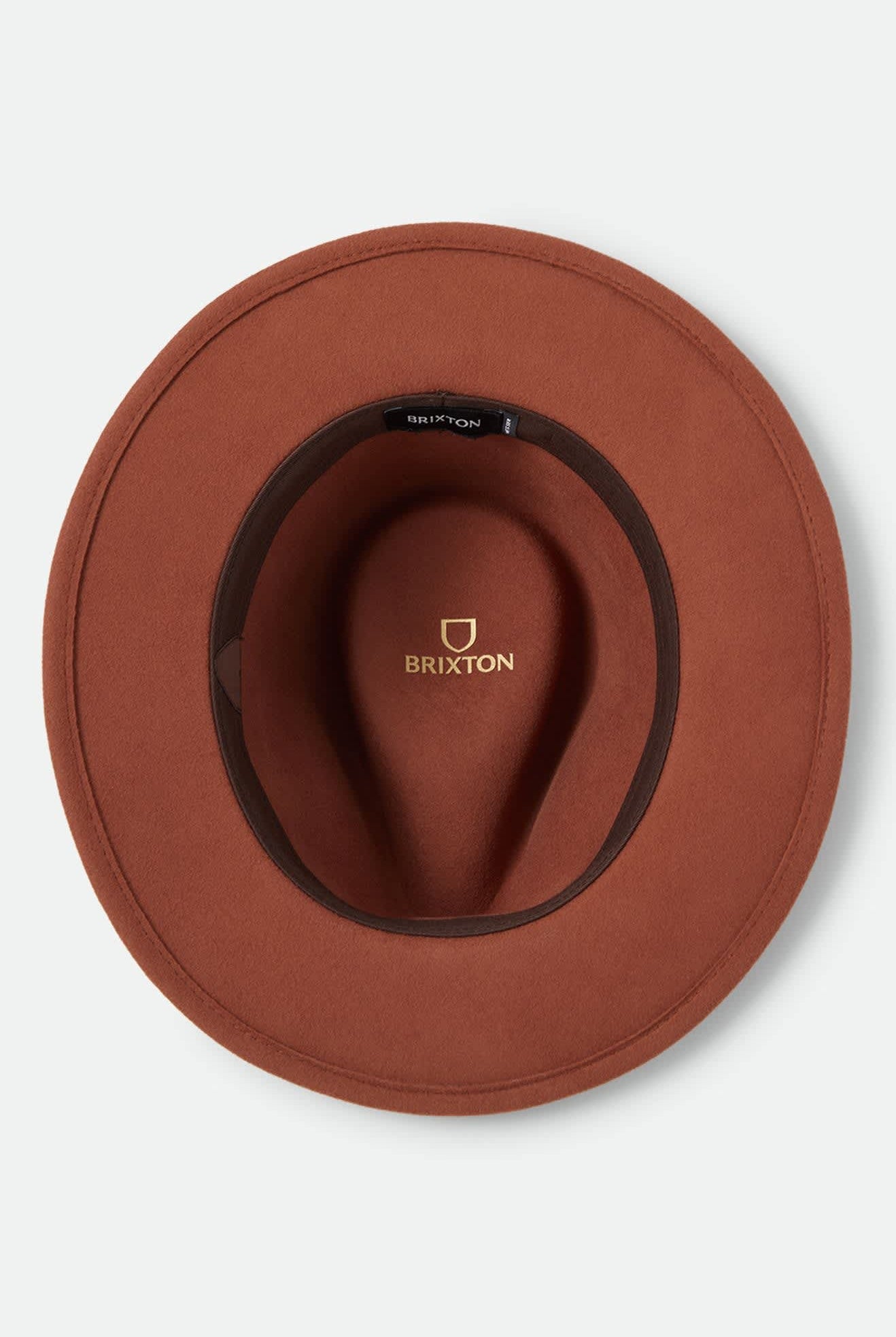 Unisex Messer Packable Fedora in the color Caramel/Walnut Brown - Additional Laydown image